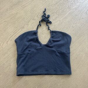 Wilfred Dark Blue Halter Tank Top